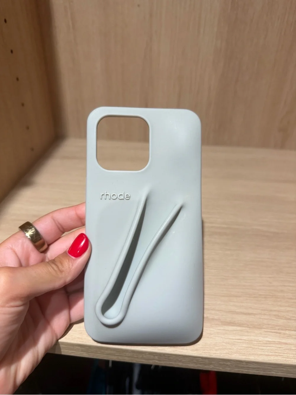 RHODE Grey iPhone 16 Pro Max Lip Case
